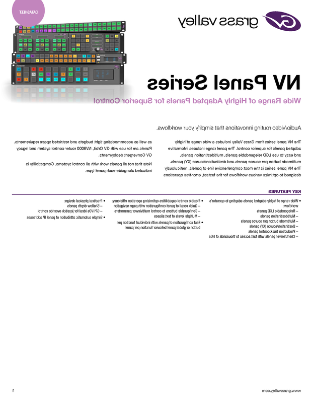 NV Panel Series Datasheet DS-PUB-2-0489A-EN Thumbnail